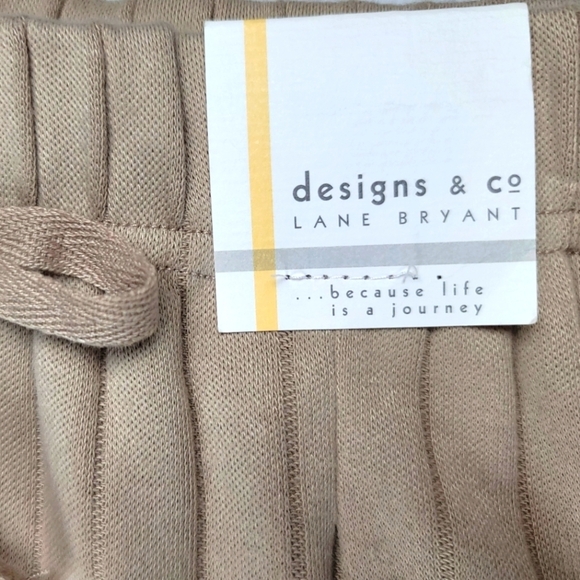**PLUS SIZE**NWT Lane Bryant  /Design & Co Relaxed Fit Drawstring Pants - Picture 4 of 14